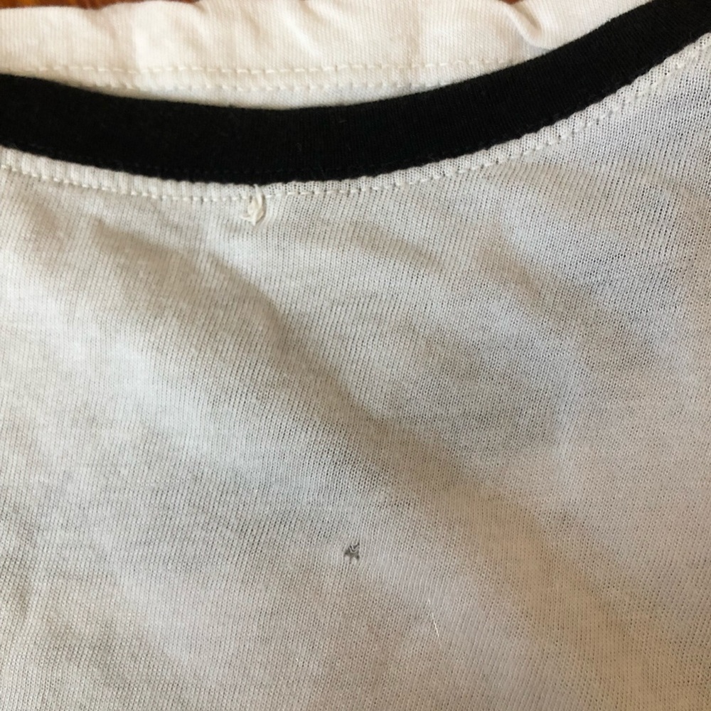 Brandy Melville Daisy Graphic Cropped Ringer Tee - Picture 3 of 6